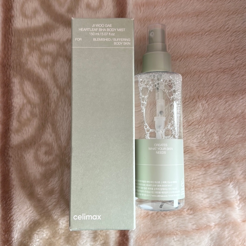Celimax hydrating BHA body mist